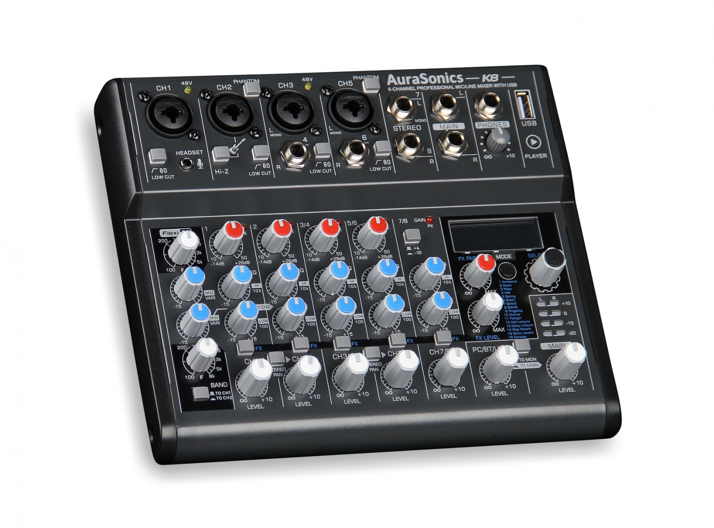 AuraSonics K8 компактный микшерный пульт в Краснодарском крае