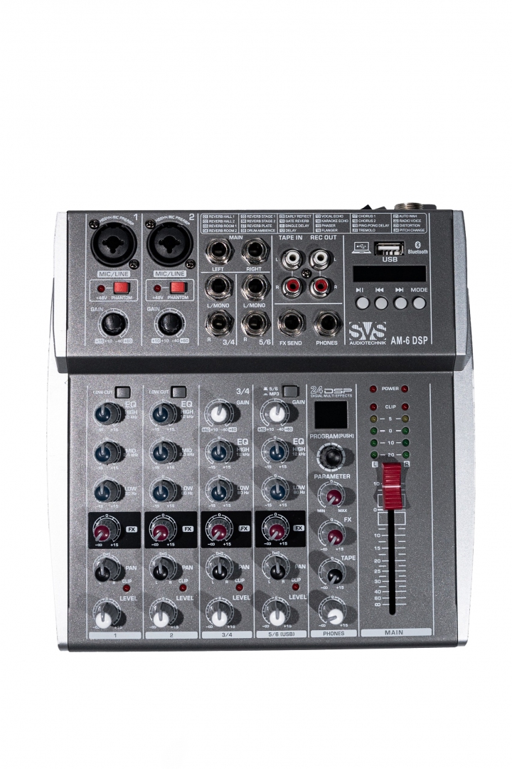 SVS Audiotechnik mixers AM-6 DSP Микшерный пульт аналоговый, 6-канальный SVS Audiotechnik mixers в Краснодарском крае
